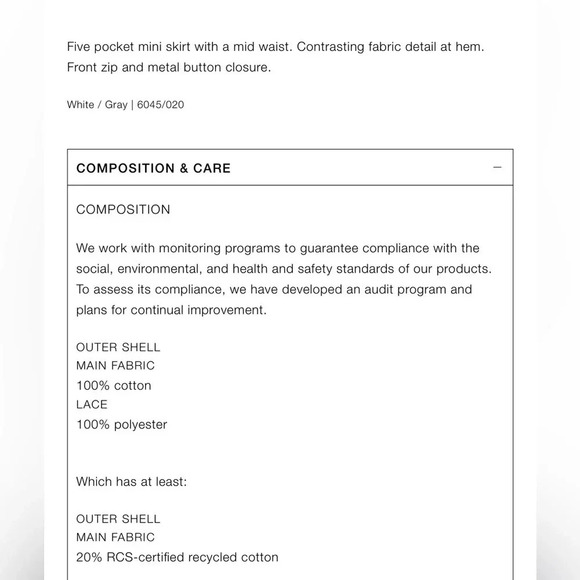 ZARA TRF DENIM MIINI SKIRT - Picture 10 of 10